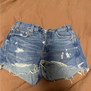 Universal Thread Light Blue Distressed Jean Shorts